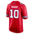 Pkot B.Bills #10 Khalil Shakir Player Red Home Game Stitched Jerseys