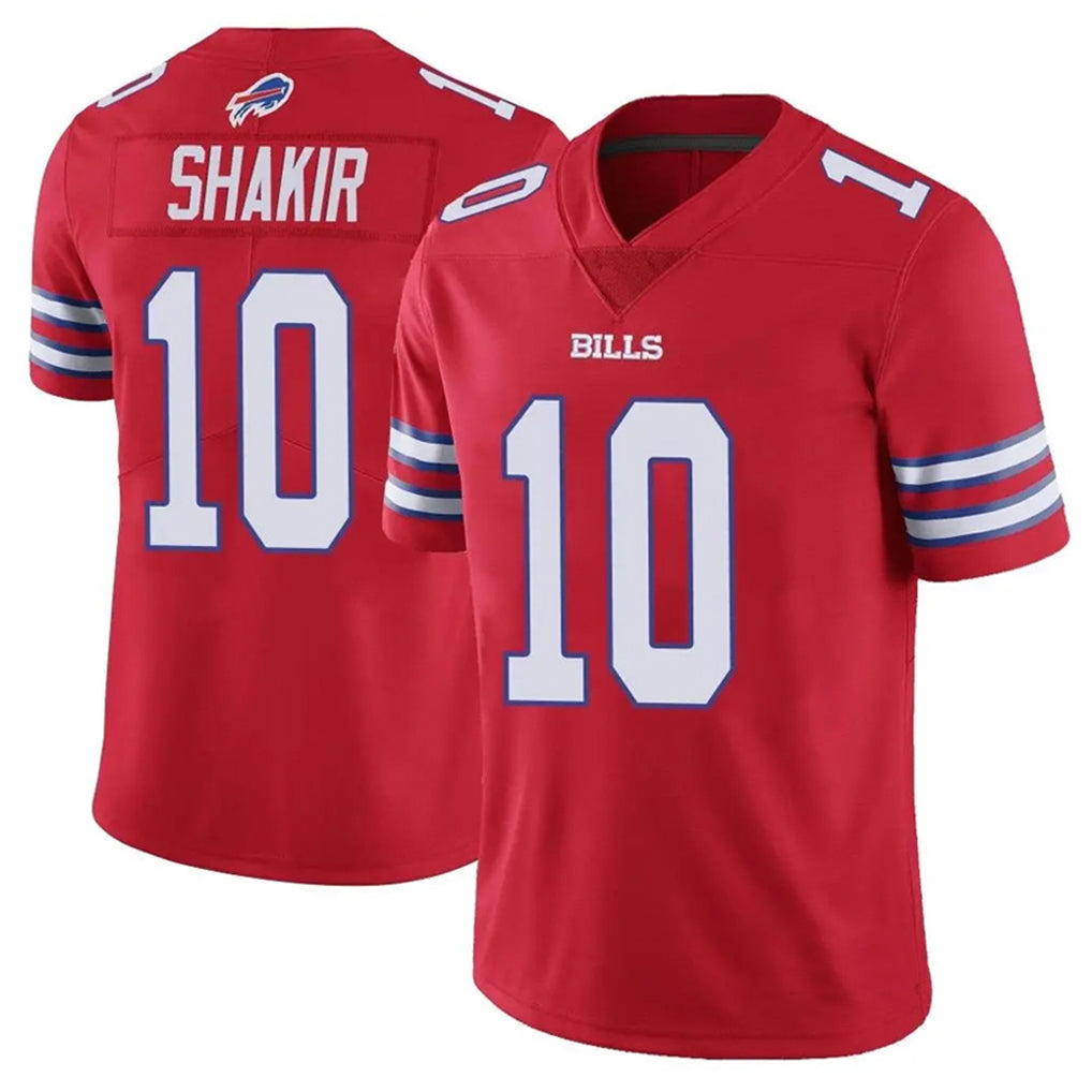 Pkot B.Bills #10 Khalil Shakir Player Red Vapor Untouchable Limited Home Game Stitched Jerseys