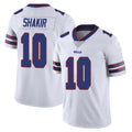 Pkot B.Bills #10 Khalil Shakir Player White Vapor Untouchable Limited Stitched Jerseys