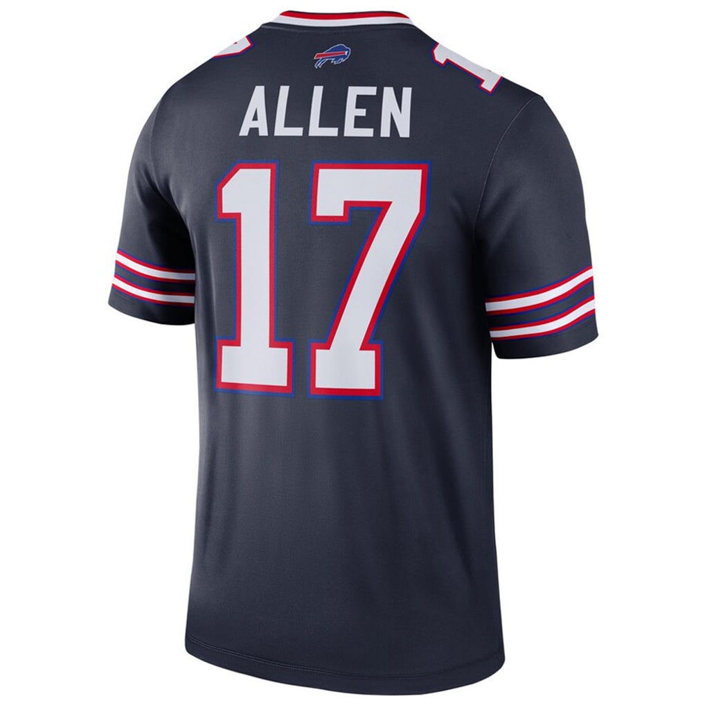 Pkot B.Bills #17 Josh Allen Player Navy Inverted  Legend Game Stitched Jerseys