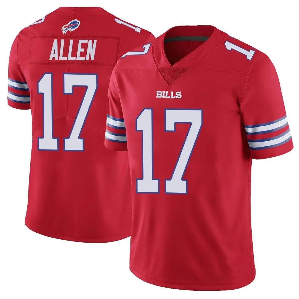 Pkot B.Bills #17 Josh Allen Player Red Vapor Untouchable Limited Home Game Stitched Jerseys