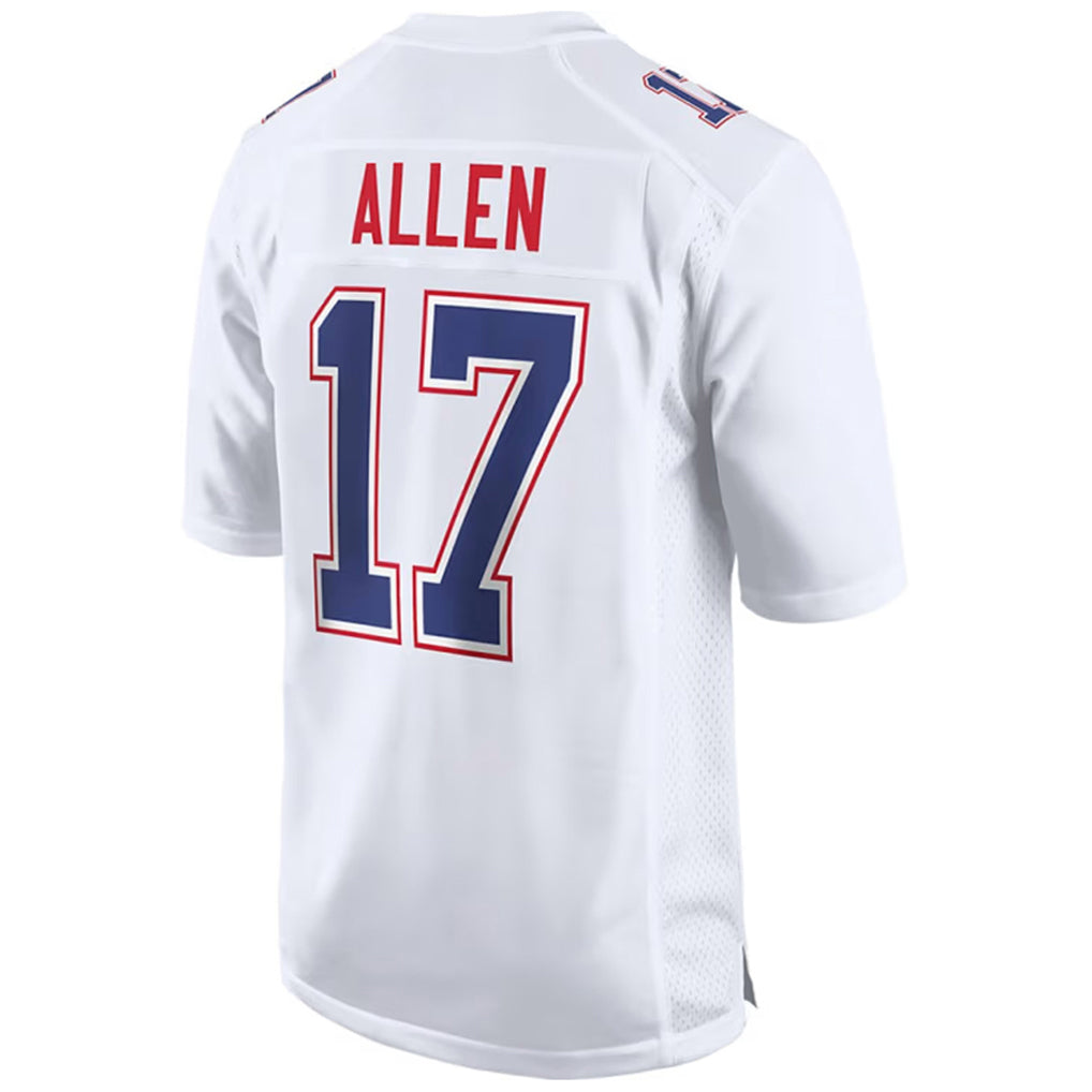 Pkot B.Bills #17 Josh Allen Player White Tundra Stitched Jerseys