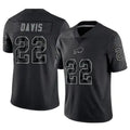 Pkot B.Bills #22 Ray Davis Player Black RFLCTV Limited Stitched Jerseys