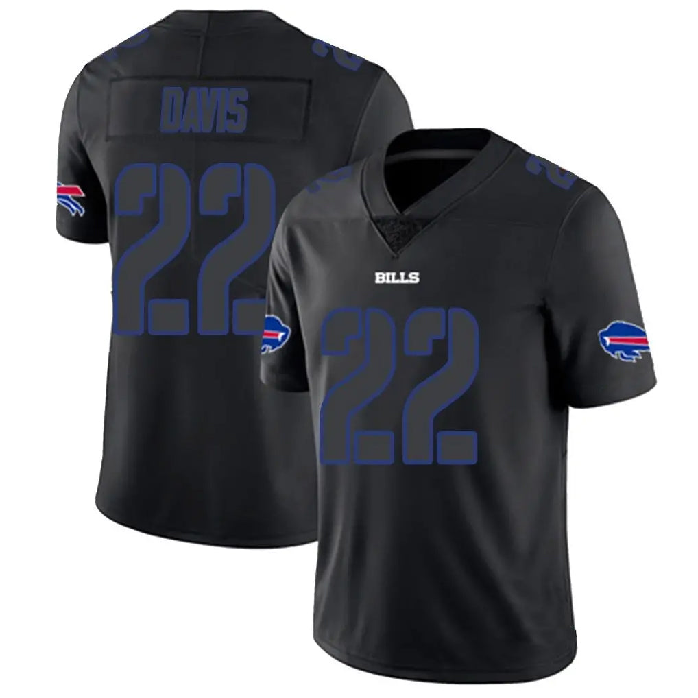 Pkot B.Bills #22 Ray Davis Player Limited Black Impact Stitched Jerseys