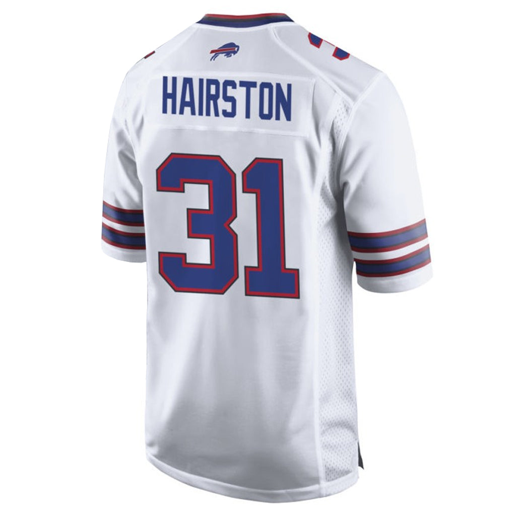 Pkot B.Bills #31 Maxwell Hairston Player White Home Game Stitched Jerseys