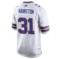 Pkot B.Bills #31 Maxwell Hairston Player White Home Game Stitched Jerseys