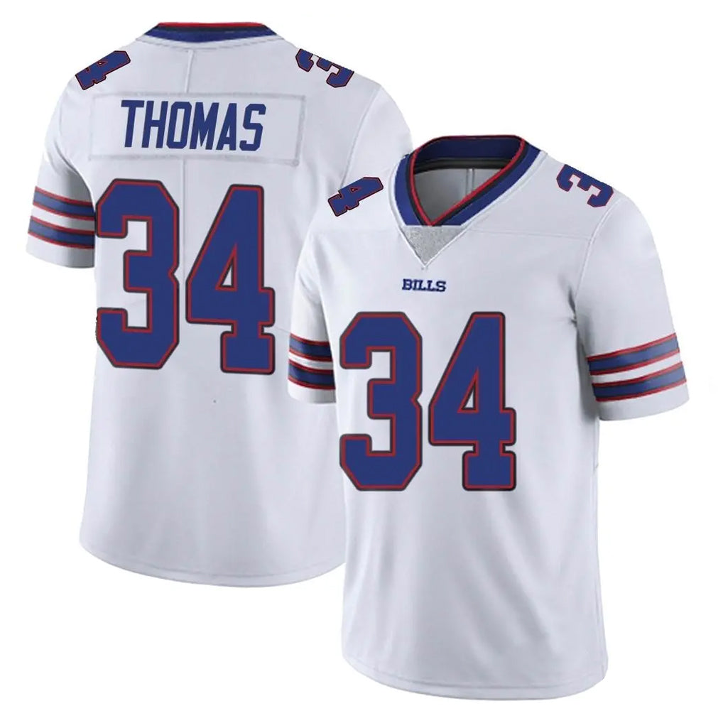Pkot B.Bills #34 Thurman Thomas Player White Vapor Untouchable Limited Stitched Jerseys