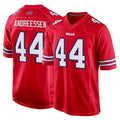 Pkot B.Bills #44 Joe Andreessen Player Red Home Game Stitched Jerseys