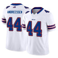 Pkot B.Bills #44 Joe Andreessen Player White Vapor F.U.S.E. Limited Home Game Stitched Jerseys