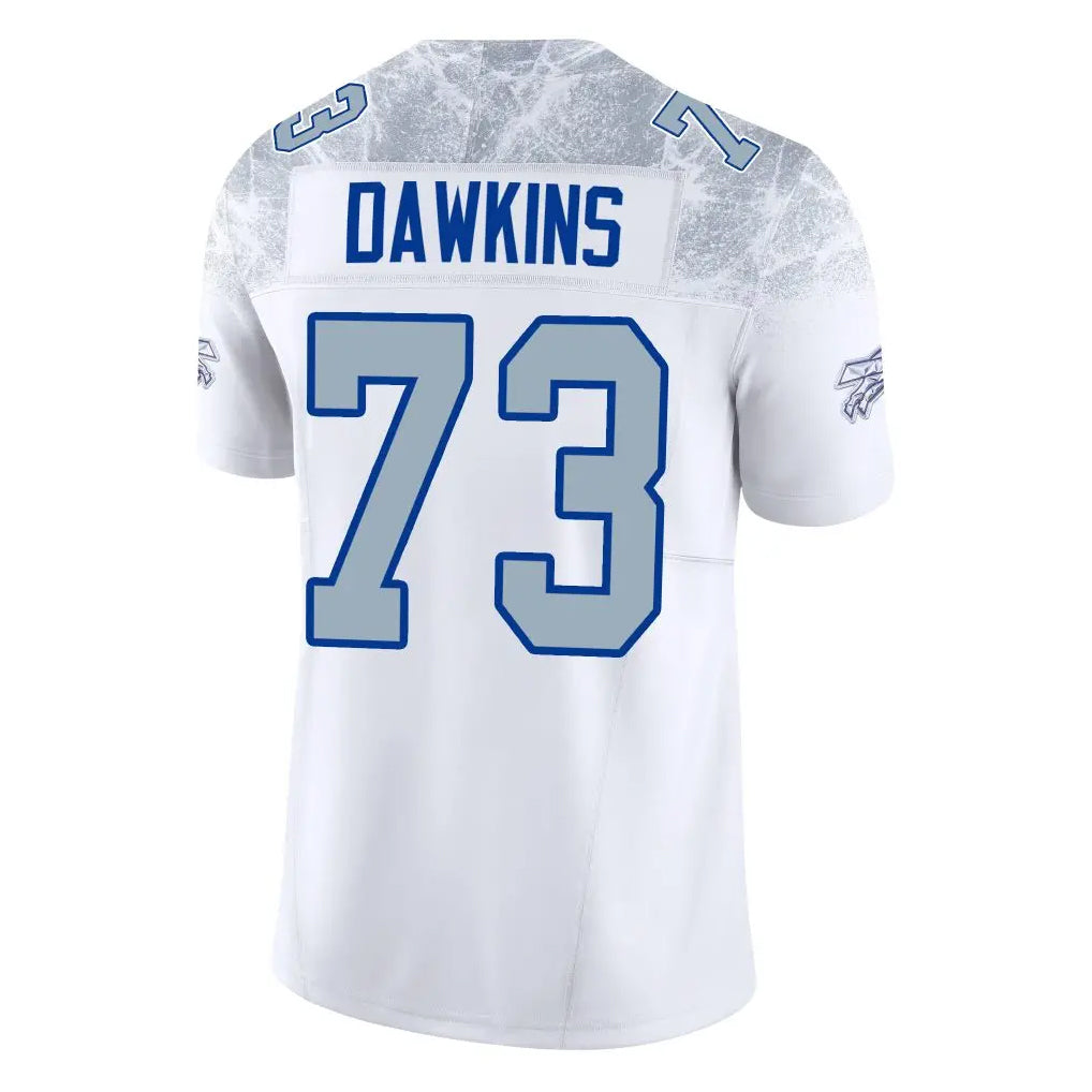 Pkot B.Bills #73 Dion Dawkins Benford Player White Rivalries Collection Limited Home Game Stitched Jerseys