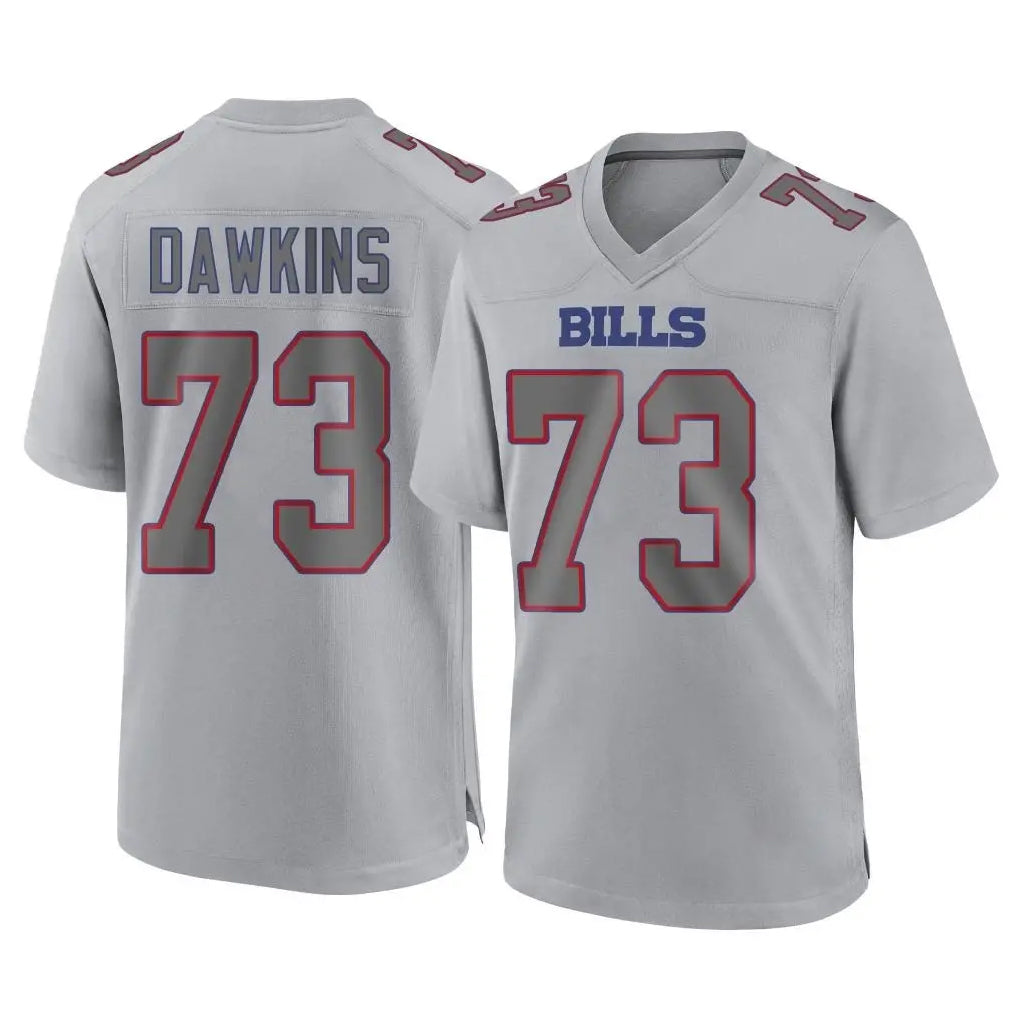 Pkot B.Bills #73 Dion Dawkins Player Gray Fashion Home Game Stitched Jerseys