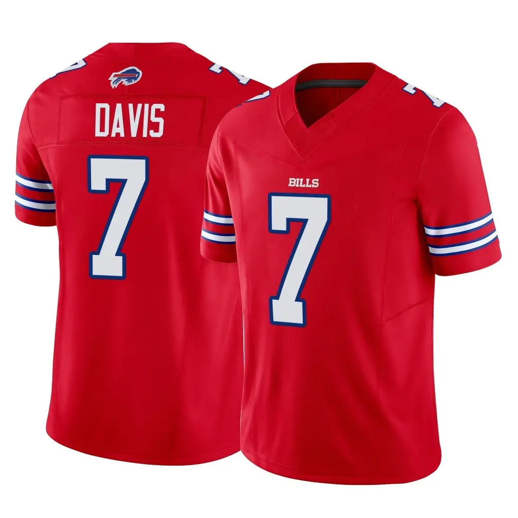Pkot B.Bills #7 Ray Davis Player Red Vapor F.U.S.E. Limited Stitched Jerseys