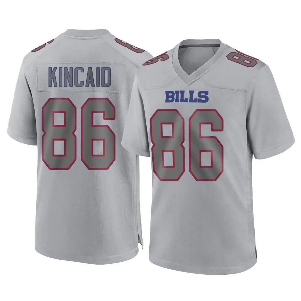 Pkot B.Bills #86 Dalton Kincaid Player Gray Fashion Home Game Stitched Jerseys