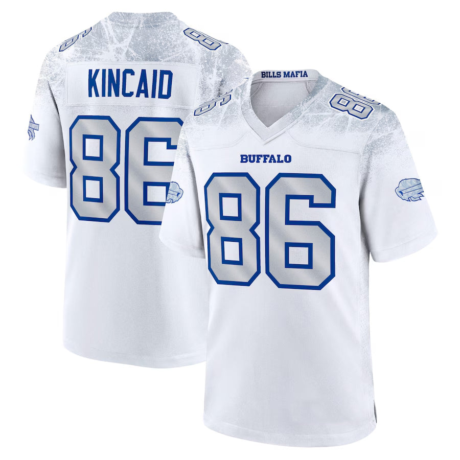 Pkot B.Bills #86 Dalton Kincaid Player White Rivalries Collection Game Stitched Jerseys