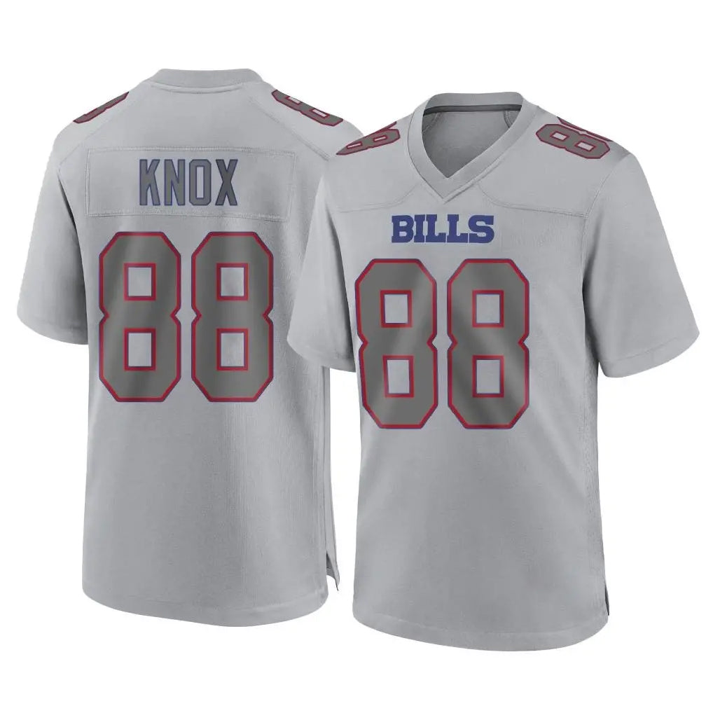 Pkot B.Bills #88 Dawson Knox Player Gray Fashion Home Game Stitched Jerseys