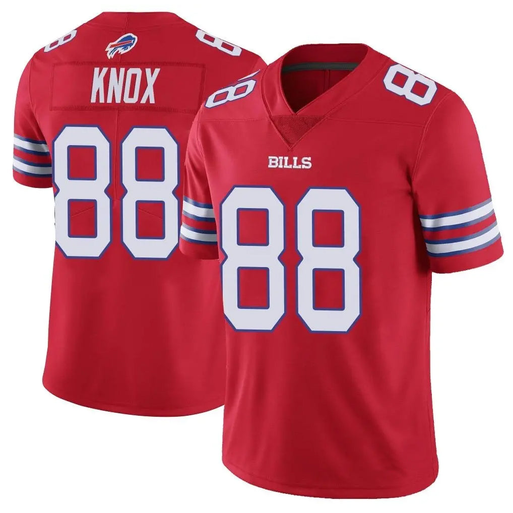 Pkot B.Bills #88 Dawson Knox Player Red Vapor Untouchable Limited Stitched Jerseys
