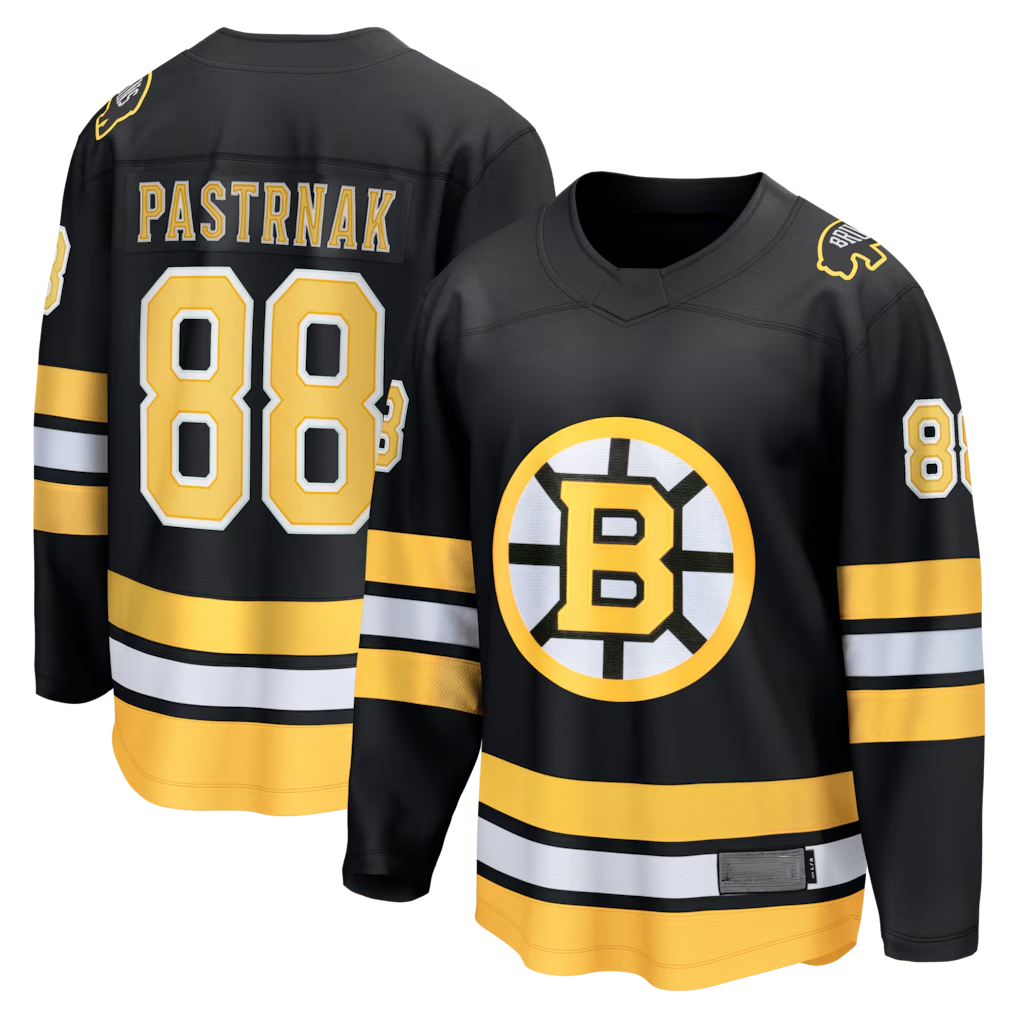 Pkot B.Bruins #88 David Pastrnak Black Home Breakaway Stitched Jerseys