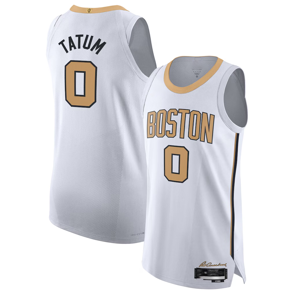 Pkot B.Celtics #0 Jayson Tatum White 202526 Authentic Jerseys - City Edition