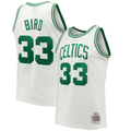 Pkot B.Celtics #33 Larry Bird Mitchell & Ness White Hardwood Classics 198586 Swingman Jerseys