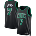 Pkot B.Celtics #7 Jaylen Brown Black Swingman Jerseys - Statement Edition