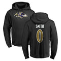 Pkot B.Ravens #0 Roquan Smith Player Black Pullover Hoodie Stitched Jerseys
