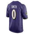 Pkot B.Ravens #0 Roquan Smith Player Purple Alternate Home Game Stitched Jerseys