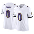Pkot B.Ravens #0 Roquan Smith Player White Vapor F.U.S.E. Limited Home Game Stitched Jerseys