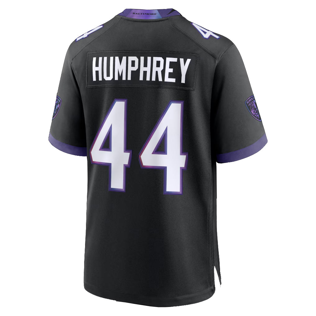 Pkot B.Ravens #44 Marlon Humphrey Player Black Home Game Stitched Jerseys