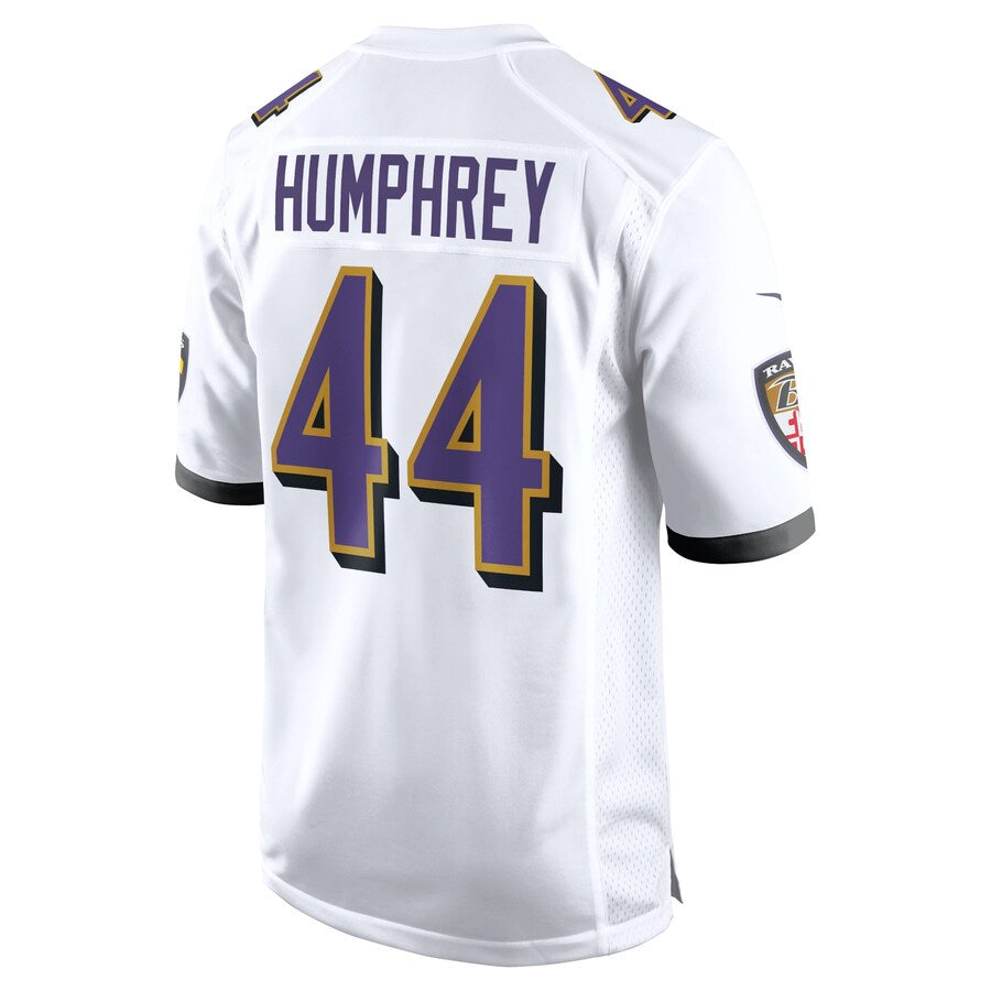 Pkot B.Ravens #44 Marlon Humphrey Player White Alternate Home Game Stitched Jerseys