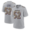 Pkot B.Ravens #52 Ray Lewis Player Gray Replica Limited Stitched Jerseys