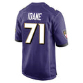 Pkot B.Ravens #71 Olaivavega Ioane Player Purple Alternate Home Stitched Jerseys