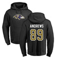 Pkot B.Ravens #89 Mark Andrews Player Black Pullover Hoodie Stitched Jerseys