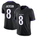 Pkot B.Ravens #8 Lamar Jackson Player Black Limited Elite Home Game Stitched Jerseys