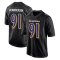 Pkot B.Ravens #91 Trey Hendrickson Player Black Carbon Fashion Home Stitched Jerseys
