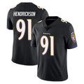 Pkot B.Ravens #91 Trey Hendrickson Player Black Vapor F.U.S.E. Limited Stitched Jerseys (2)