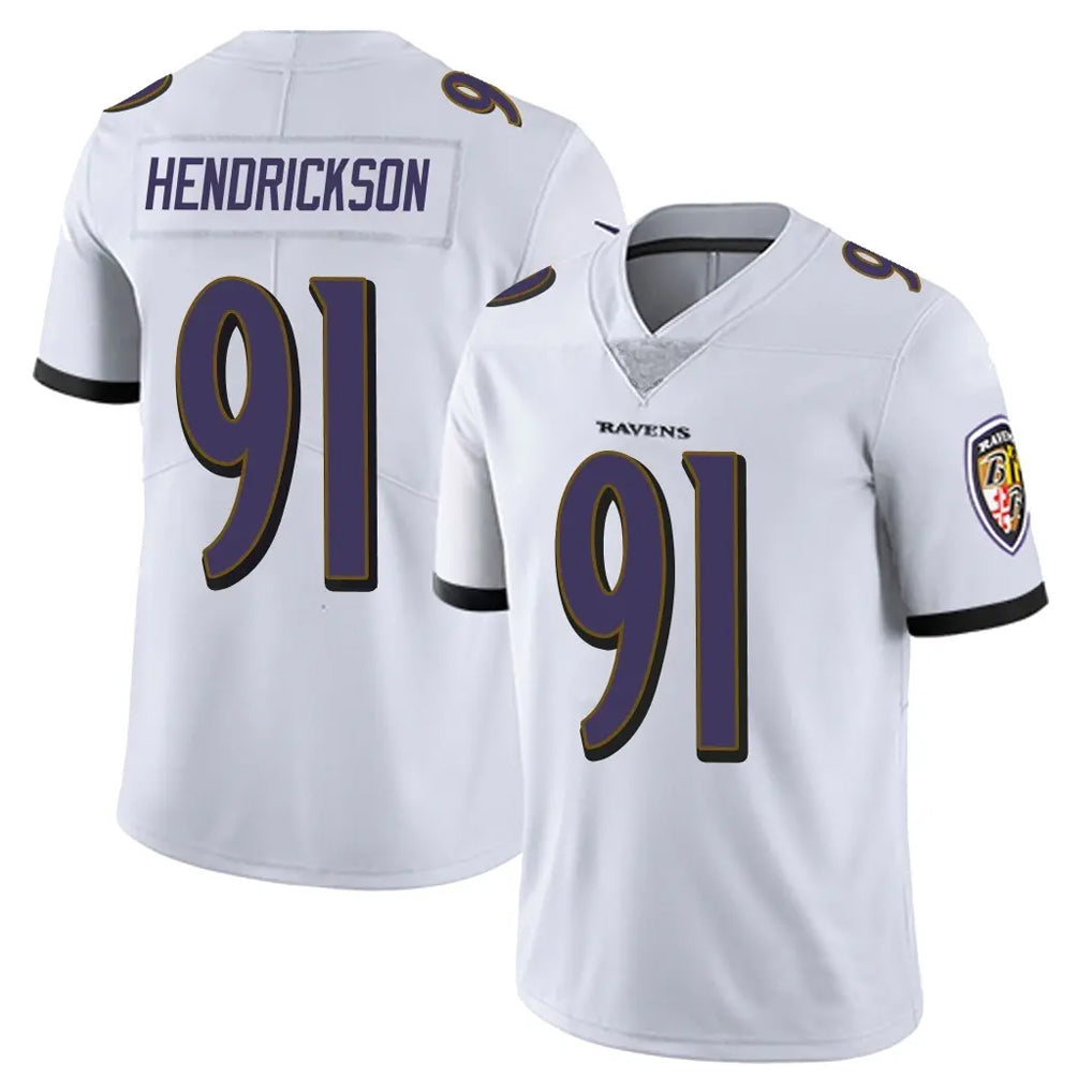 Pkot B.Ravens #91 Trey Hendrickson Player White Vapor Untouchable Game Stitched Jerseys