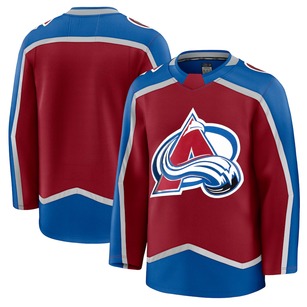 Pkot C.Avalanche Burgundy Home Premium Jerseys