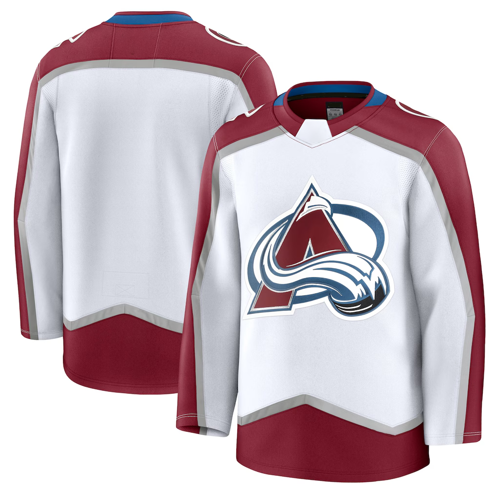 Pkot C.Avalanche White Away Premium Jerseys