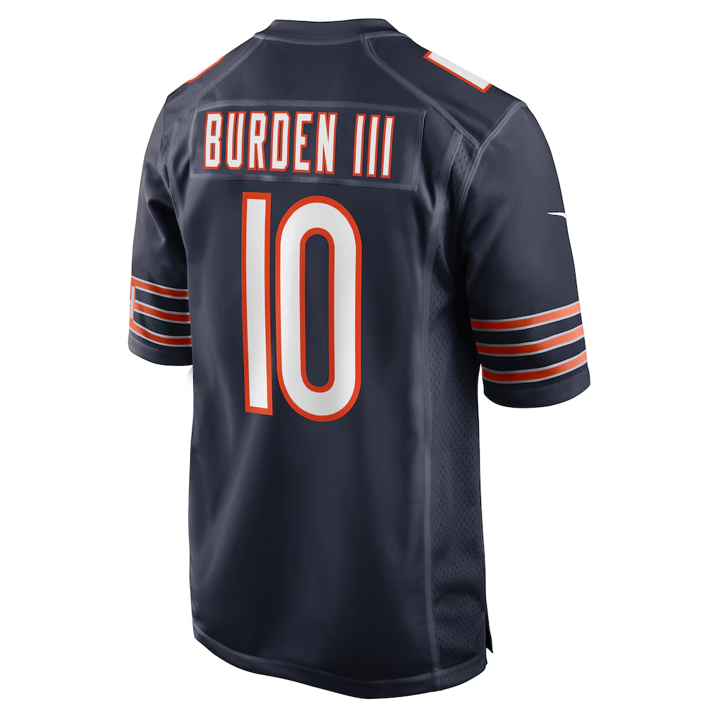 Pkot C.Bears #10 Luther Burden III Navy Team Game Stitched Jerseys