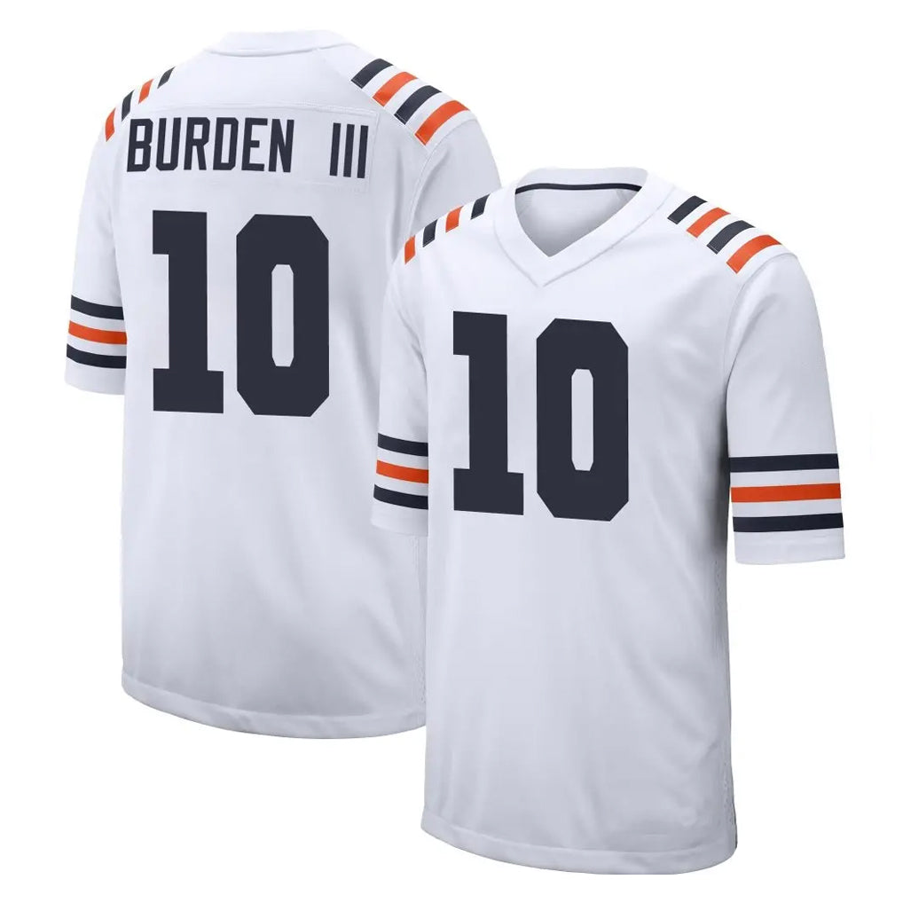Pkot C.Bears #10 Luther Burden III Player White Classic Home Game Stitched Jerseys