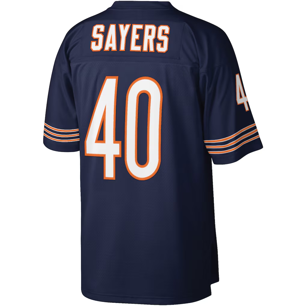 Pkot C.Bears #40 Gale Sayers Mitchell & Ness Navy Legacy Replica Stitched Jerseys