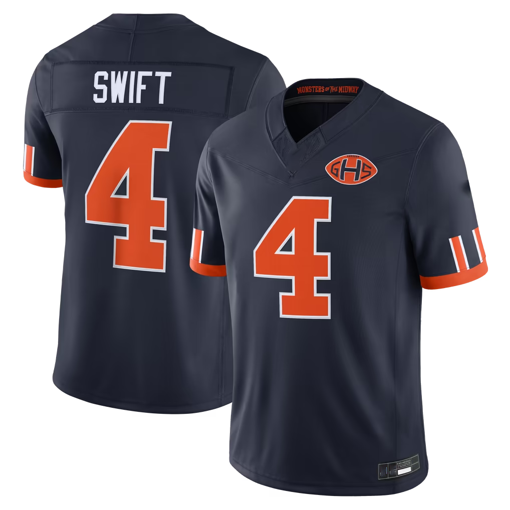 Pkot C.Bears #4 D'Andre Swift Navy 2026 Rivalries Collection Limited Stitched Jerseys