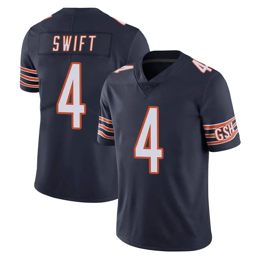 Pkot C.Bears #4 D'Andre Swift Player Navy Vapor Untouchable Limited Home Game Stitched Jerseys