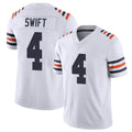 Pkot C.Bears #4 D'Andre Swift Player White Classic Vapor Limited Home Game Stitched Jerseys
