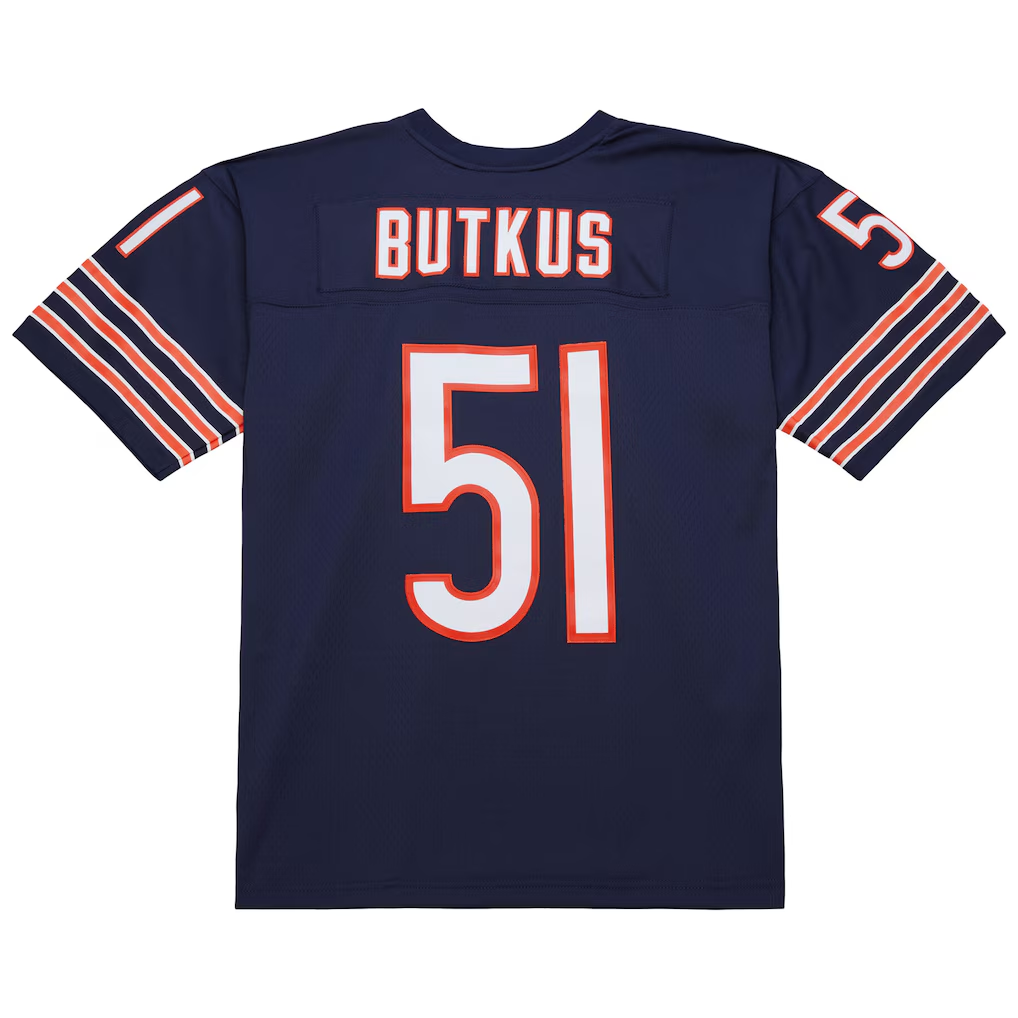 Pkot C.Bears #51 Dick Butkus Mitchell & Ness Navy Legacy Replica Puhic Stitched Jerseys
