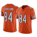 Pkot C.Bears #84 Colston Loveland Player Orange Alternate Vapor Limited Home Game Stitched Jerseys