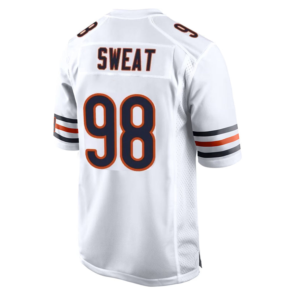 Pkot C.Bears #98 Montez Sweat Player White Home Game Stitched Jerseys