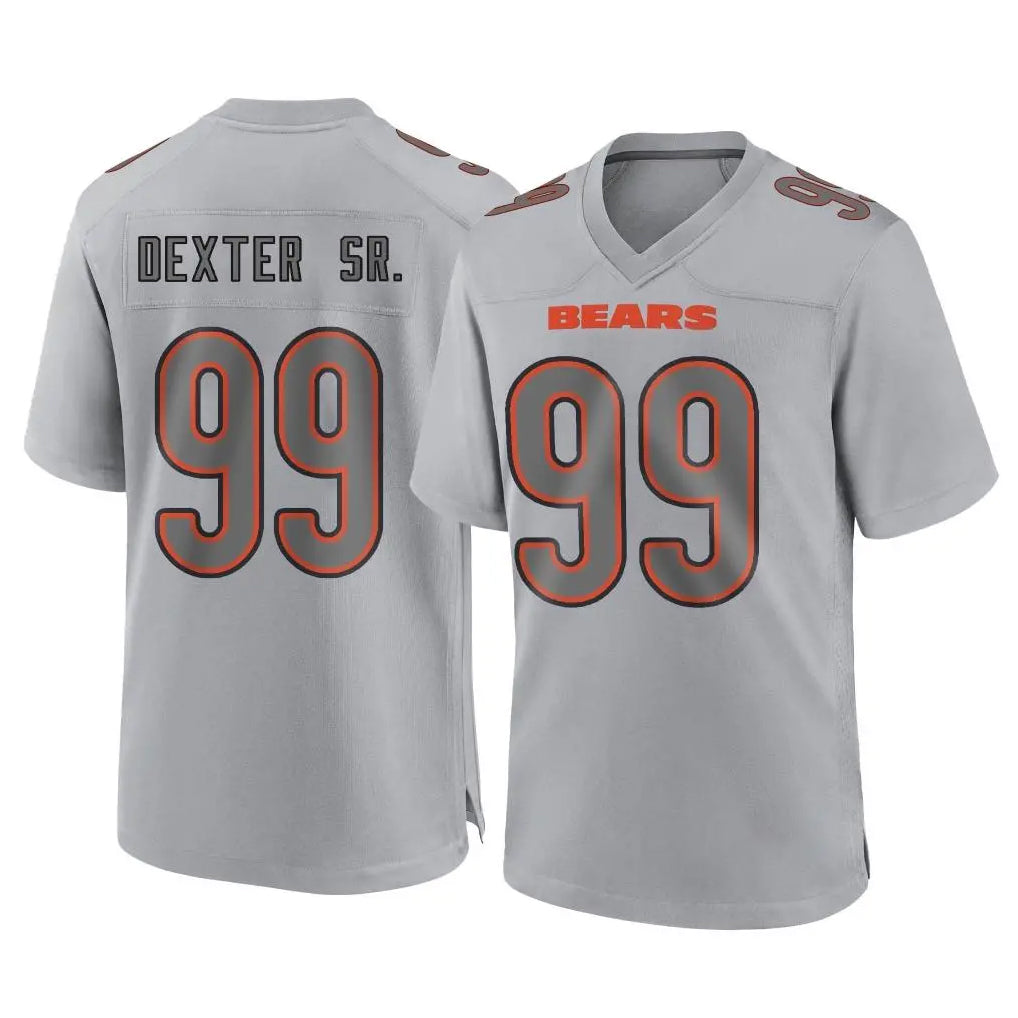 Pkot C.Bears #99 Gervon Dexter Sr. Player Gray Atmosphere Fashion Game Stitched Jerseys