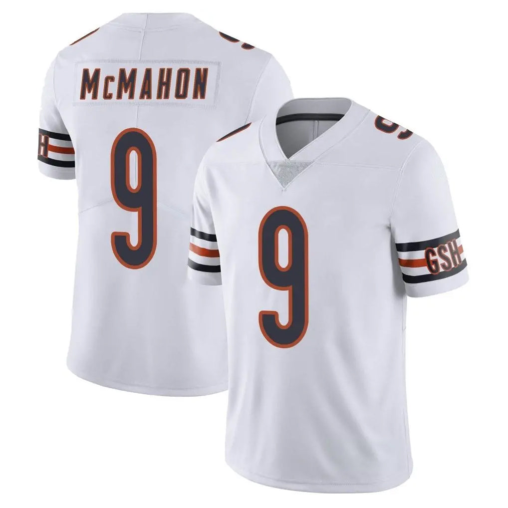 Pkot C.Bears #9 Jim McMahon Player White Vapor Untouchable Limited Home Game Stitched Jerseys