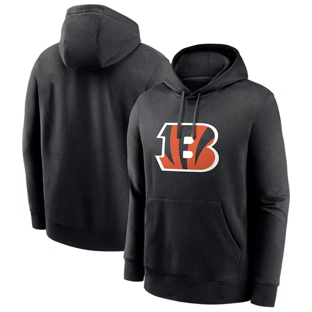 Pkot C.Bengals Black Long Sleeve Hoodie Blank Player Stitched Jerseys